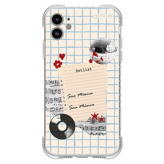 Capinha para celular  Sound Notes