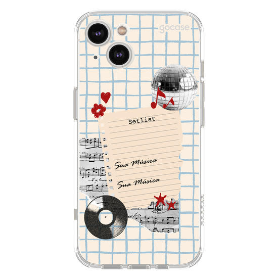 Capinha para celular  Sound Notes