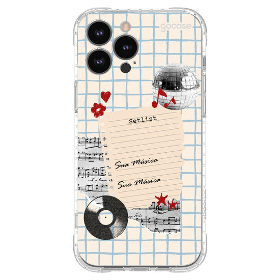 Capinha para celular  Sound Notes
