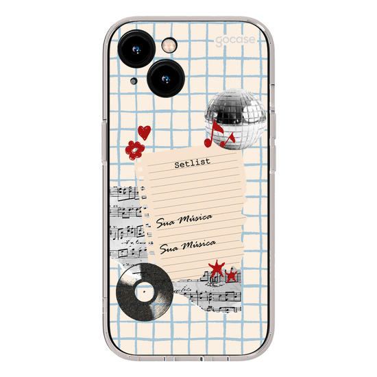 Capinha para celular  Sound Notes