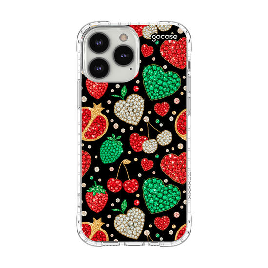Capinha para celular  Sparkling Fruits and Hearts