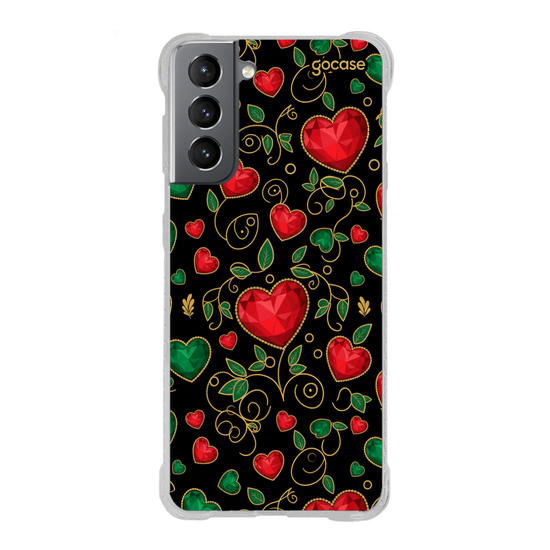 Capinha para celular  Sparkling Hearts