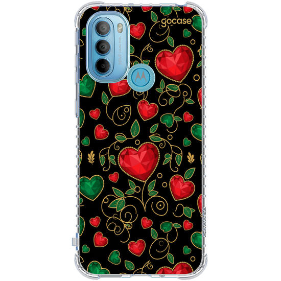 Capinha para celular  Sparkling Hearts