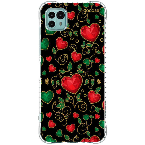 Capinha para celular  Sparkling Hearts