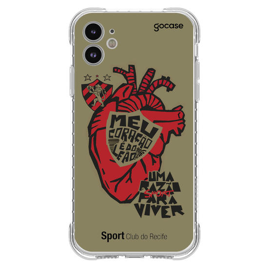 Capinha para celular  Sport - Meu Coração É do Leão