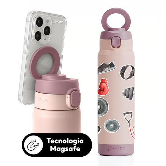 Garrafa Térmica Magsafe + Ebook -  Sporty Boy Watercolor