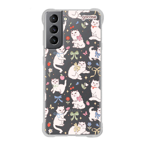 Capinha para celular  Spring Vintage Kitty Cat