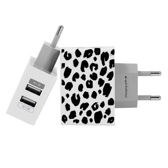 Customized Dual Usb Wall Charger for iPhone and Android - Stains (EU plug compatible)