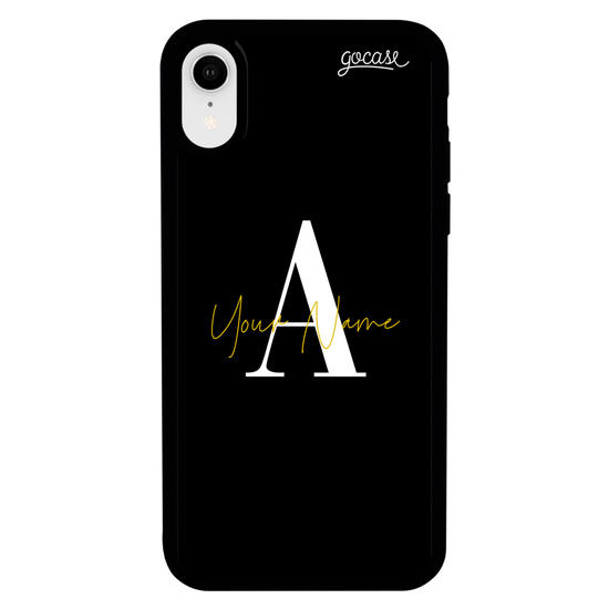 Prime - Fancy Initials Black Phone Case