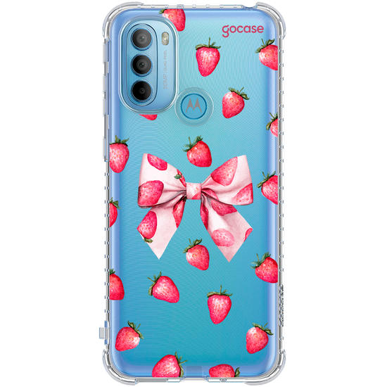 Capinha para celular  Strawberry Bow