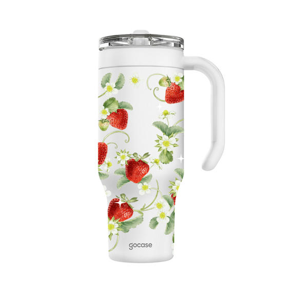 Copo Térmico Life + Ebook -  Strawberry Fruit