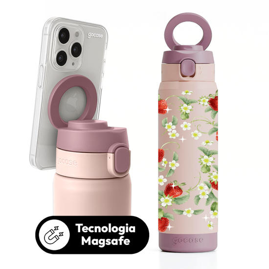 Garrafa Térmica Magsafe + Ebook -   Strawberry Fruit