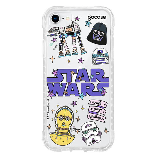 Capinha para celular Star Wars - Patches