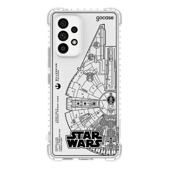 Capinha para celular  Star Wars - Lineart Millennium Falcon