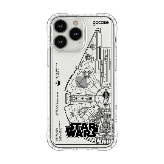 Capinha para celular  Star Wars - Lineart Millennium Falcon