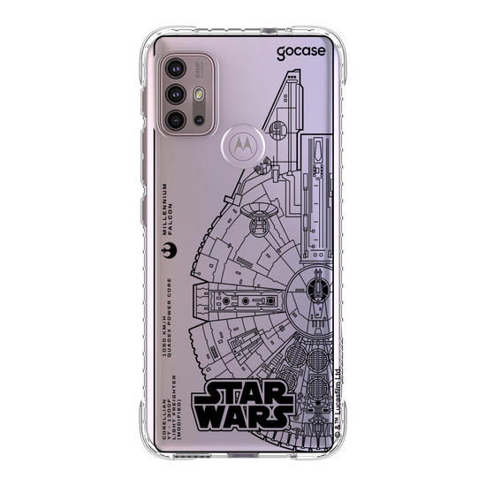 Capinha para celular  Star Wars - Lineart Millennium Falcon