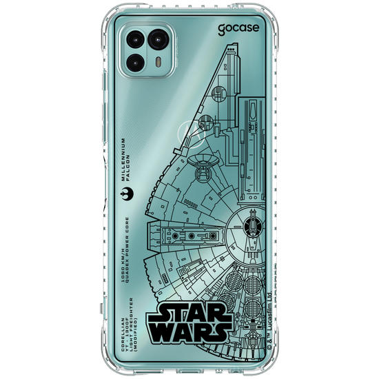 Capinha para celular  Star Wars - Lineart Millennium Falcon