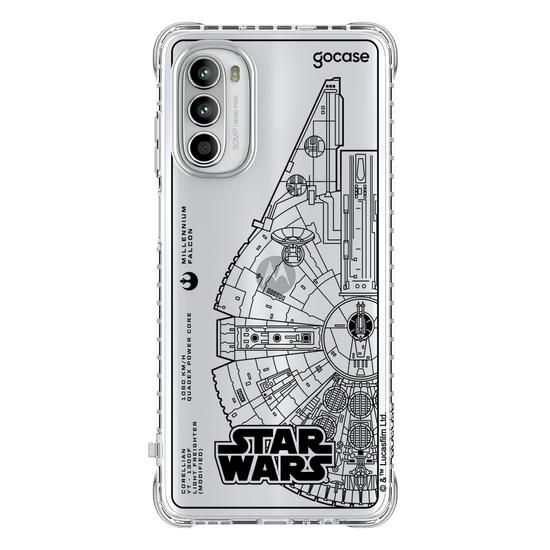 Capinha para celular  Star Wars - Lineart Millennium Falcon