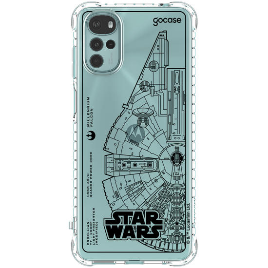 Capinha para celular  Star Wars - Lineart Millennium Falcon