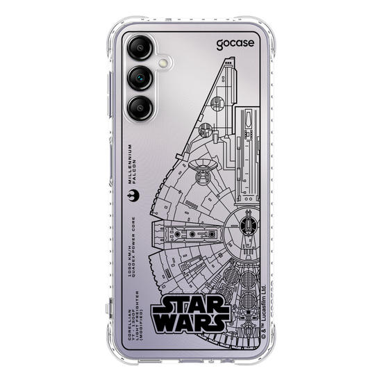 Capinha para celular  Star Wars - Lineart Millennium Falcon