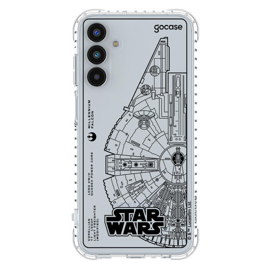 Capinha para celular  Star Wars - Lineart Millennium Falcon