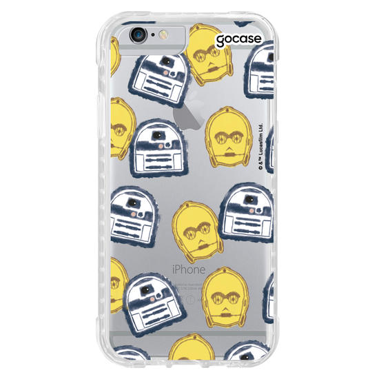 Capinha para celular Star Wars - C-3PO e R2-D2