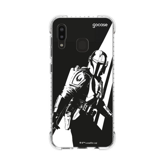 Capinha para celular  O Mandaloriano e Grogu - Black and White