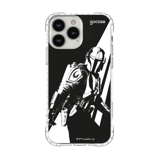 Capinha para celular  O Mandaloriano e Grogu - Black and White