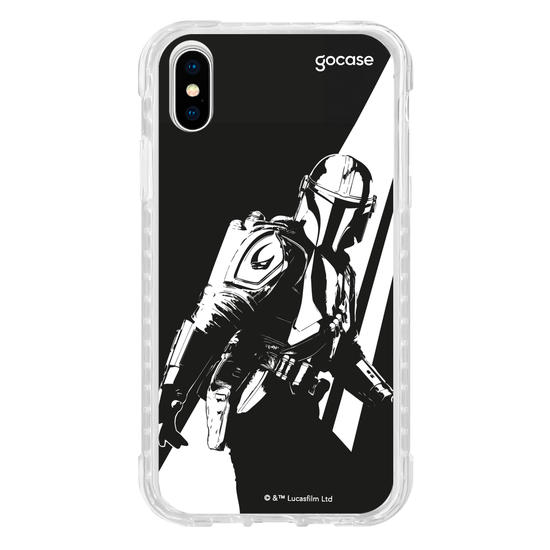 Capinha para celular  O Mandaloriano e Grogu - Black and White