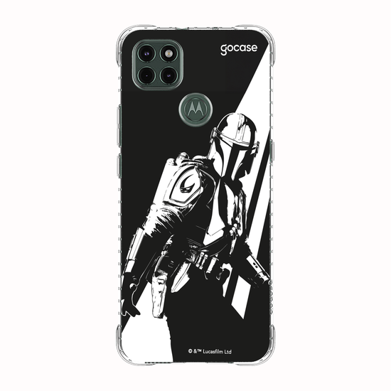Capinha para celular  O Mandaloriano e Grogu - Black and White