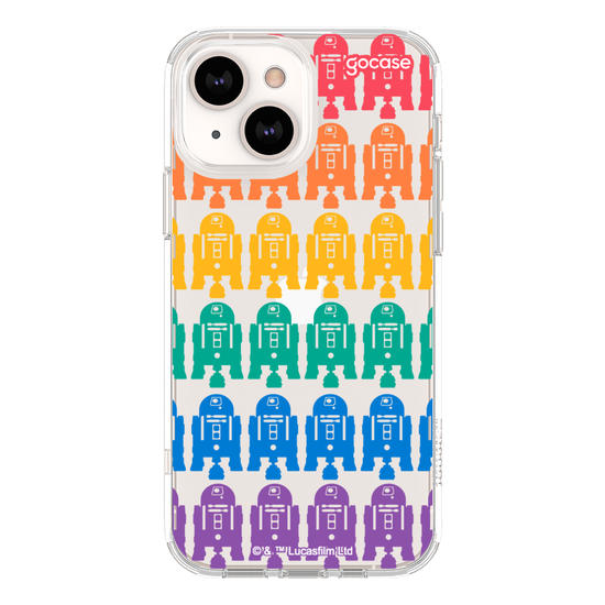 Capinha para celular Star Wars - R2-D2 Rainbow