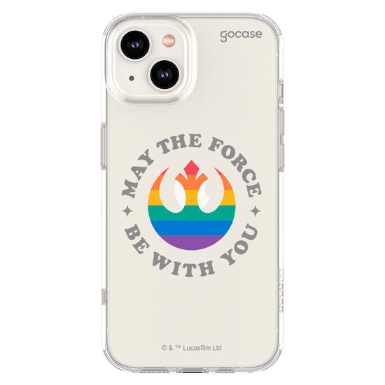 Capinha para celular  Star Wars - May The Force Be With You Rainbow