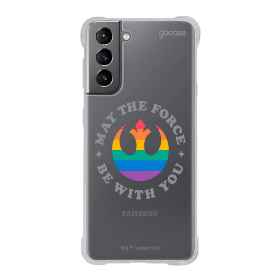 Capinha para celular  Star Wars - May The Force Be With You Rainbow