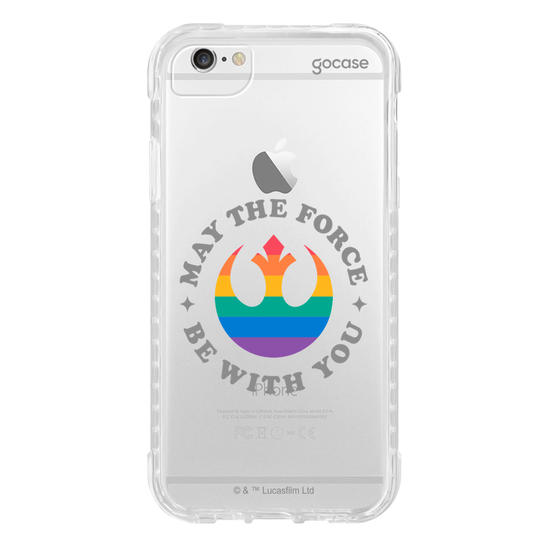 Capinha para celular  Star Wars - May The Force Be With You Rainbow