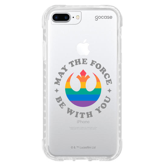 Capinha para celular  Star Wars - May The Force Be With You Rainbow
