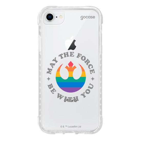 Capinha para celular  Star Wars - May The Force Be With You Rainbow