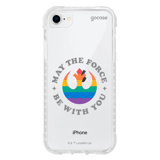 Capinha para celular  Star Wars - May The Force Be With You Rainbow
