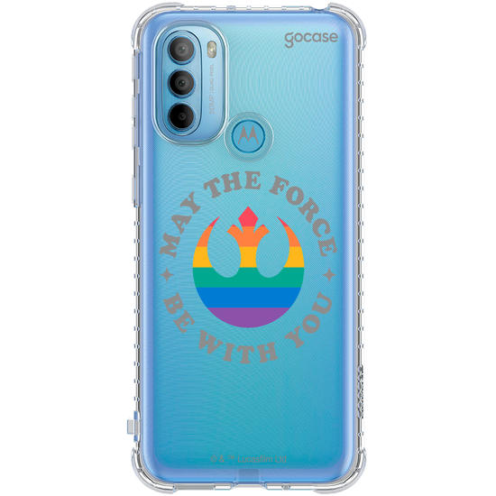Capinha para celular  Star Wars - May The Force Be With You Rainbow