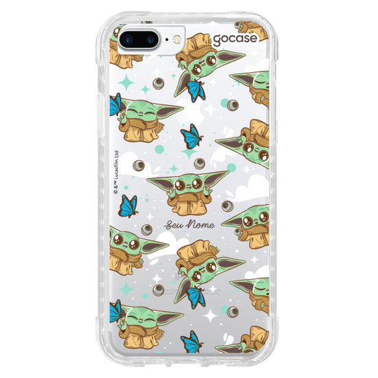 Capinha para celular Star Wars - Yoda with Blue Butterfly