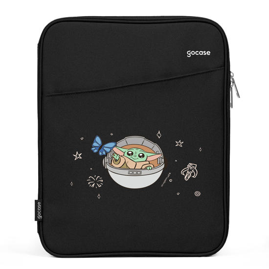 Capa Para Notebook Slim - Star Wars - Yoda com Borboleta Azul