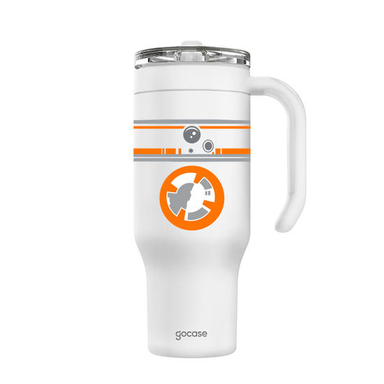 Copo Térmico Life + Ebook -  Star Wars - BB8