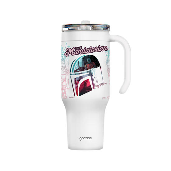 Copo Térmico Life + Ebook -  The Mandalorian - Capacete Mandaloriano