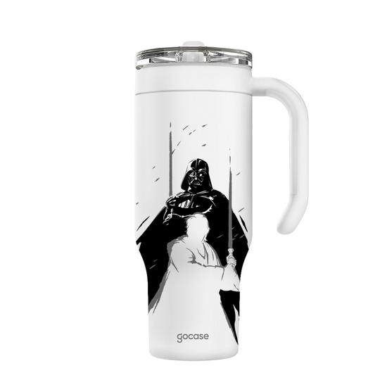 Copo Térmico Life + Ebook -  Star Wars - Obi-Wan - Vader