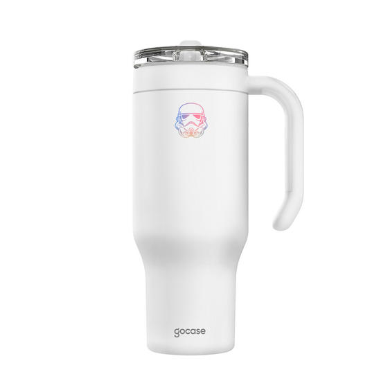 Copo Térmico Life + Ebook -  Star Wars - Capacete Stormtroopers