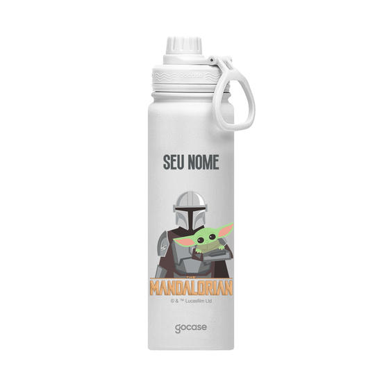 Garrafa Térmica Fresh + Ebook - The Mandalorian - Beba água