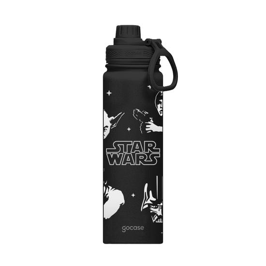 Garrafa Térmica Fresh + Ebook - Star Wars - Grey Silhouettes