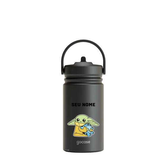 Garrafa Térmica Mini + Ebook - Baby Yoda