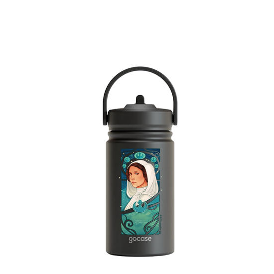 Garrafa Térmica Mini + Ebook - Star Wars - Leia Art