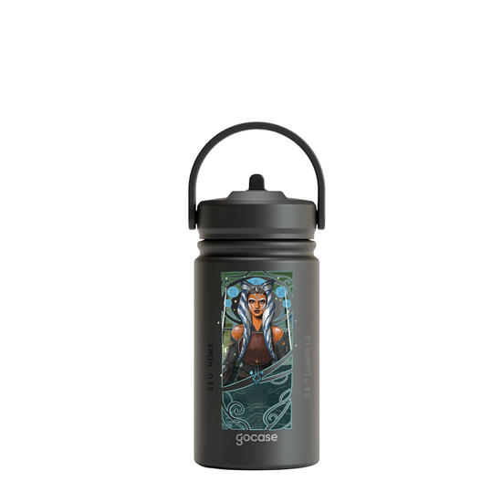 Garrafa Térmica Mini + Ebook - Star Wars - Ahsoka Tano Art