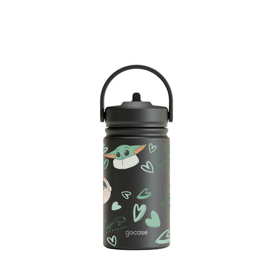 Garrafa Térmica Mini + Ebook - Yoda Pattern